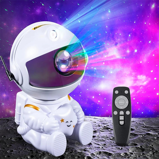 Proyector de galaxia con astronauta, lámpara LED de nebulosa para habitación